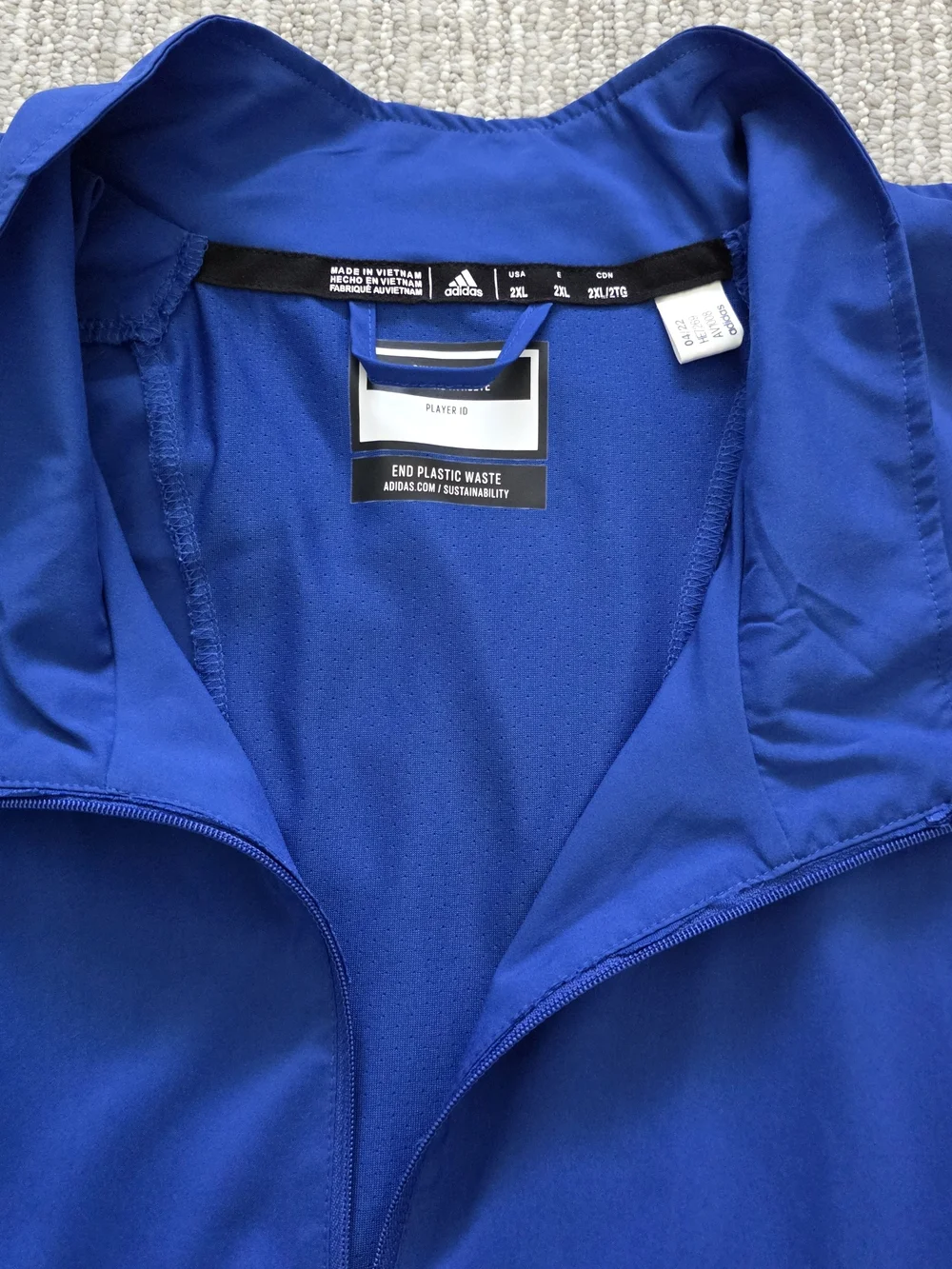 Adidas Blue Pullover Windbreaker